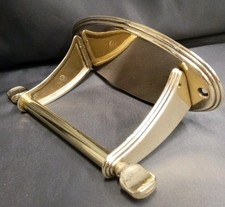 BARE BRASS LOO ROLL HOLDER