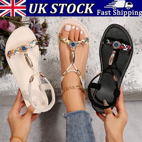 Women glittery flat sandals - glittery,