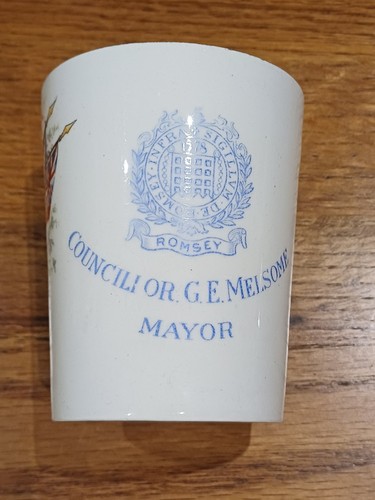 Romsey 1911 coronation mug - romsey,