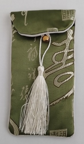 New green embroidered - new., faux
