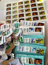 Postage stamps franked unf gb - franked/unf.,