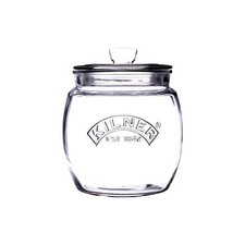 Kilner Glass Push Top 0.85 Litre Tea Coffee Sugar Airtight Storage Canister Jar