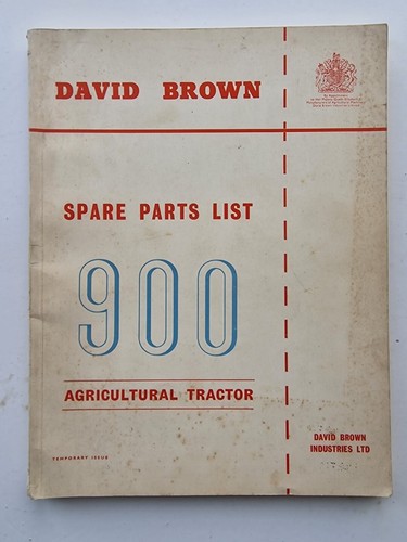 David brown 900 tractor - david, parts