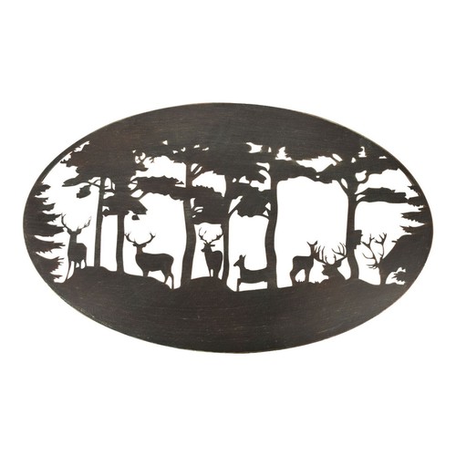 Laser cut steel woodland - laser,