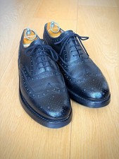 Grenson Men's Black Grain