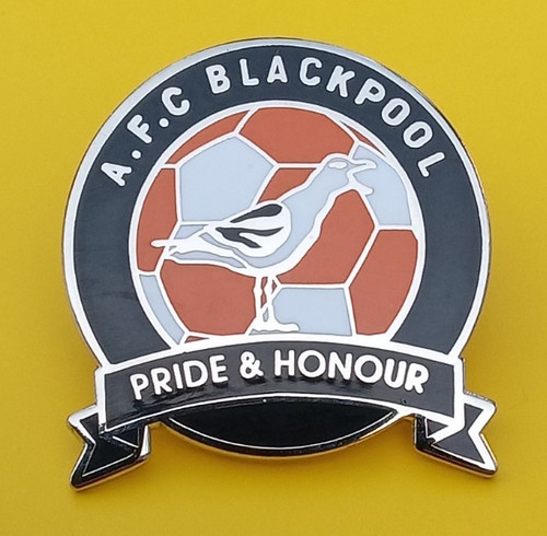 Blackpool afc enamel football - blackpool,