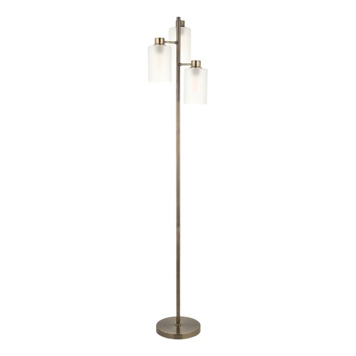 Antique brass floor lamp - brass,