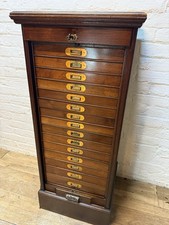 Collectors Cabinet Chest Of Drawers - Tambour  - Free Delivery Available