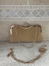  Gold diamante bag / clutch/