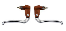 Dia-Compe 188 ID16 Brake Levers In Silver/Brown