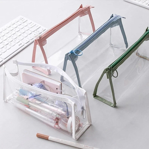 Clear plastic pencil case - pencil,