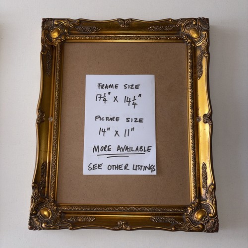 Gold gilt picture - gold,