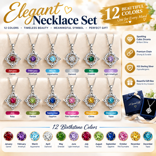 Necklace mystical birthstone - necklace,