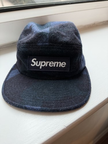 Supreme panel cap blue wool - cap,