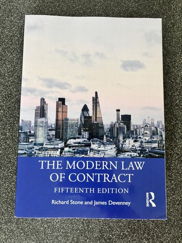 The modern law contract - the, of
