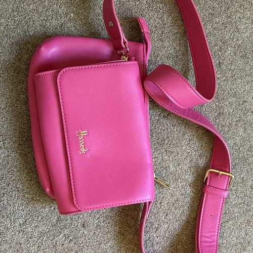 Harrods pink leather small - harrods,