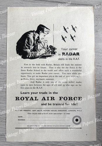 Royal air force - air, radar