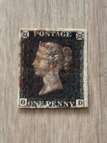 1840 used penny - black, stamp