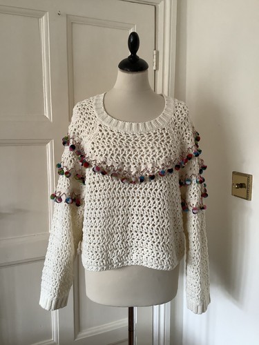 Zara knit ecru crochet - zara,