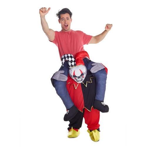 Adult jester piggyback costume - piggyback,