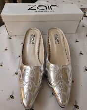 Zaif By Shalimar Silver Shoes Size 5 Excellent Used Condition Size 5