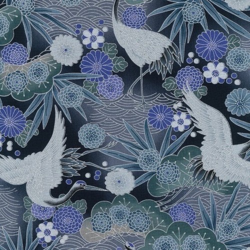 Fat quarter koko japanese blue - koko,