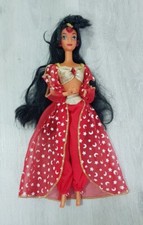 ALADDIN - ARABIAN LIGHTS JASMINE DOLL - LIGHT UP EARRINGS - MATTEL 1994 DISNEY