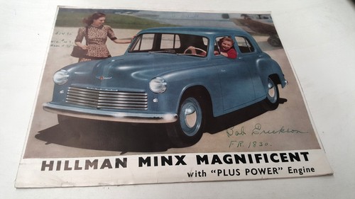 1949 hillman minx saloon - hillman,