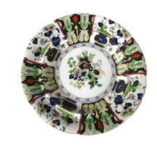 Decorative pottery plate. John Ridgeway, Braganza pattern. c1835.