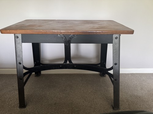 Solid teak cast iron - &,