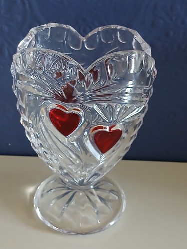 Vtg 60s ruby red heart - ruby,