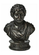 Roman Emperor  Hadrian Bronze Bust 7cm