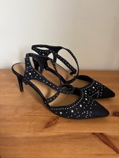 Next Black Stud Court Heels UK