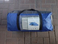 Pro Action Tunnel Camping Tent 6 Person 3 Room Polyester Fire Retardant Tent