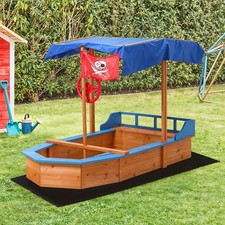 Kids Wooden Sandbox Pirate