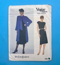 VOGUE PATTERN 2990 YVES SAINT