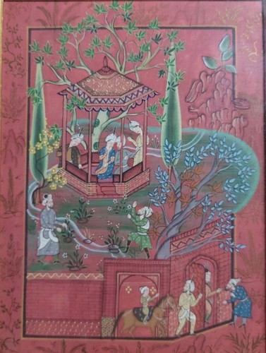 Beautiful antique hand - antique, painted