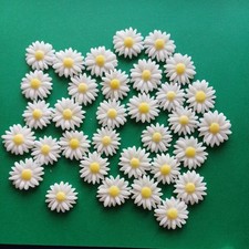 36 Daisies Cake Decoration Edible Sugar /Fondant Daisy Flowers white Pink multi