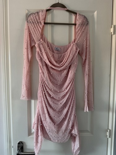 Polly pink pearl beaded - polly,