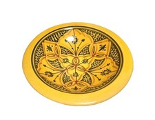 Traditional Moroccan Hand Painted Ceramic Bowl Decorated Serving Dish 24cm VGC