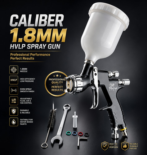 Flg spray gun - 1.8mm, gravity