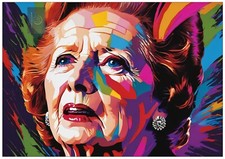 Margaret Thatcher British Prime Minister Poster Wall Decor Home Art Prints A4