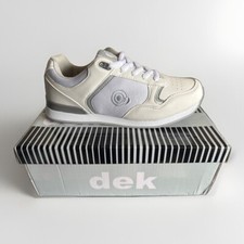 Ladies Bowling Shoes Bowls Grass Indoor Carpet White Lace Up Trainers