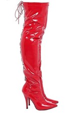 Women Lace-Up Thigh-High Boots