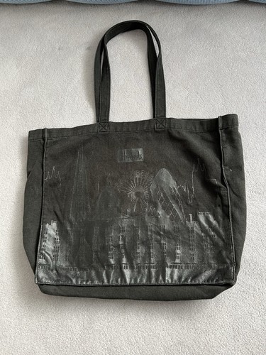 Harrods black canvas - harrods, bag