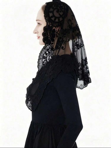 Lace chapel veil scarf - lace,