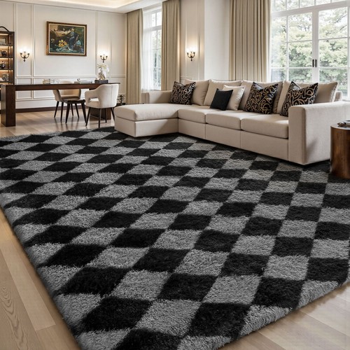 Fluffy rugs large shaggy - fluffy,