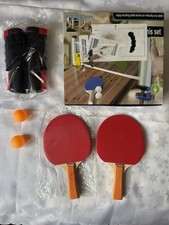 Indoor Outdoor Retractable Table Tennis Set With Net Paddles