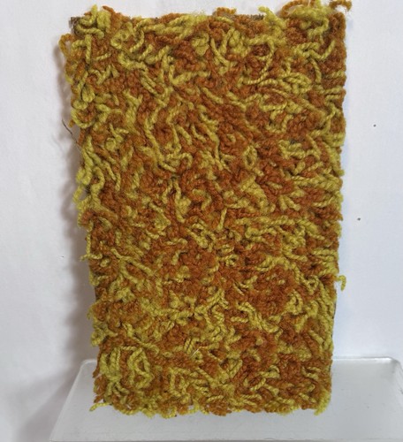 Vintage mcm shag carpet sample - carpet,