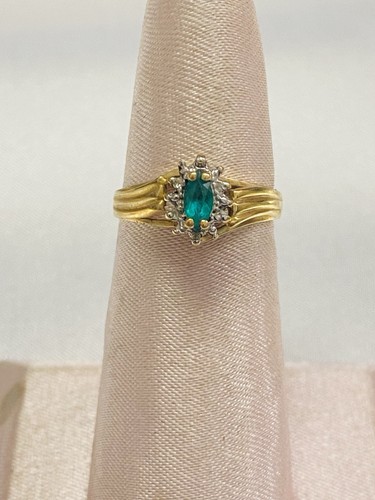 Emerald diamond 10k - 10k, gold
